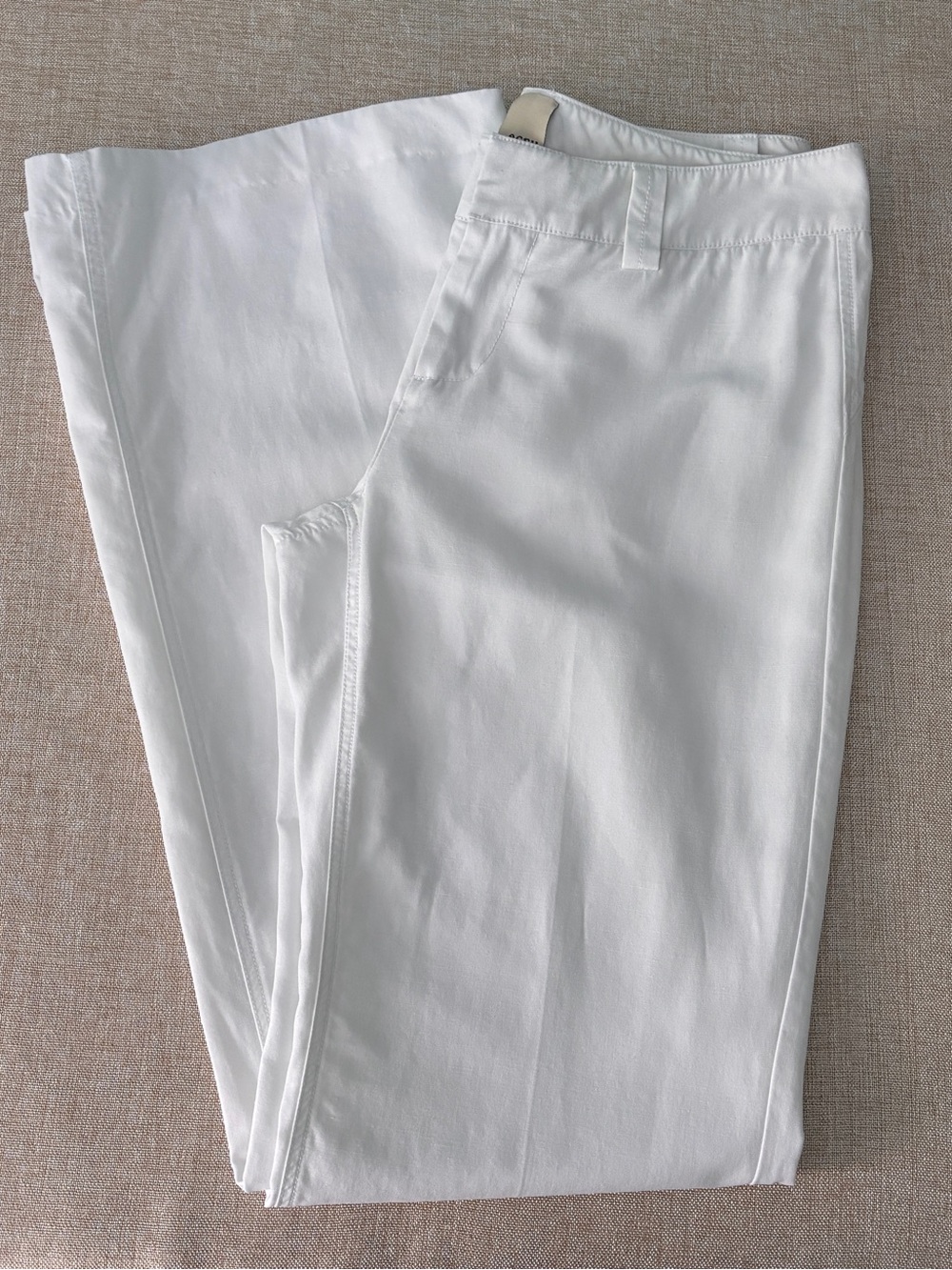 ecru Light Ecru Label Flare Pants
